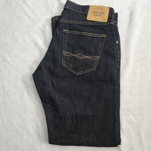 DENIZEN 218 From Levi's Men's Dark Wash Straight Fit Jeans Size 34